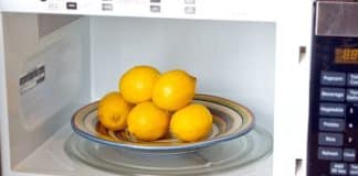 why do people put lemons in the microwave