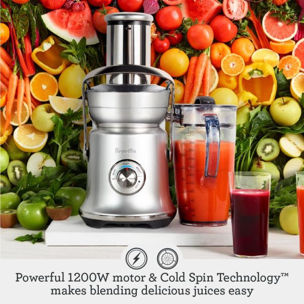 Breville the Juice Fountain Cold XL Centrifugal Juicer, Red Velvet Cake, BJE830RVC, Medium