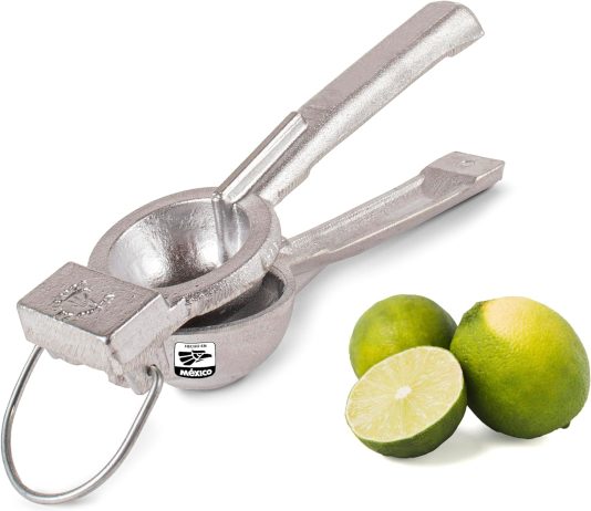 genuine made in mexico lemon squeezer premium cast aluminum lemon lime squeezer heavy duty manual press lime juicer and