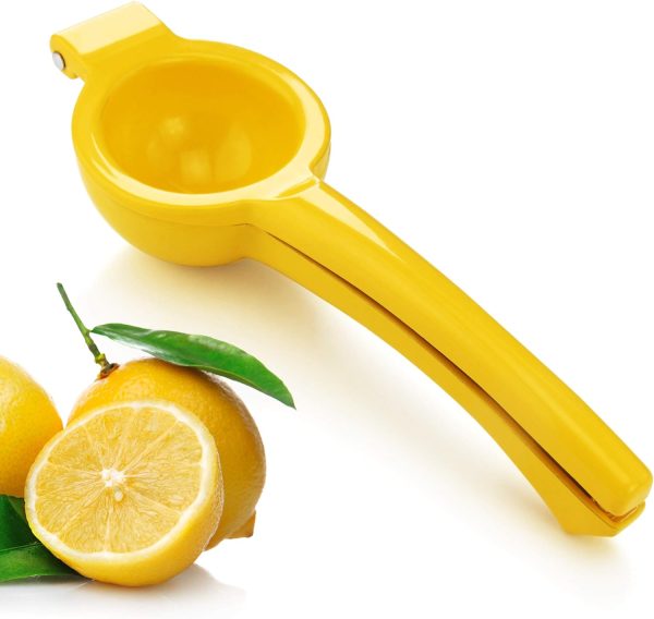 New Star Foodservice 42856 Enameled Aluminum Lemon Squeezer, Yellow